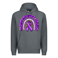 Rock awerenes ribbon  rainbow Premium Hoodie - MaliasSmallBusiness