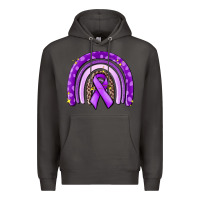 Smoke awerenes ribbon  rainbow Premium Hoodie - MaliasSmallBusiness