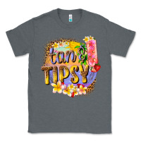 Charcoal Heather tan tipsy summer Classic Tee - texasbilliewilder