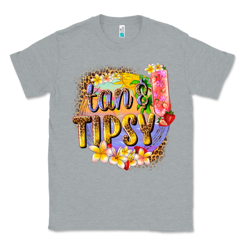 Tan Tipsy Summer Classic Tee by texasbilliewilder | Teevron