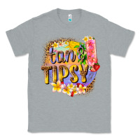 Heather Grey tan tipsy summer Classic Tee - texasbilliewilder