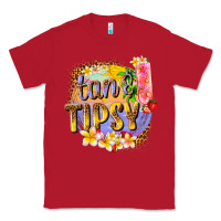 Red tan tipsy summer Classic Tee - texasbilliewilder