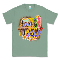 Sage tan tipsy summer Classic Tee - texasbilliewilder