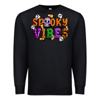 Black Spooky vibes Premium Sweatshirt - Artiststas
