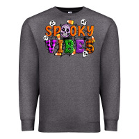 Charcoal Heather Spooky vibes Premium Sweatshirt - Artiststas