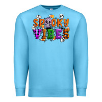 Ocean Blue Spooky vibes Premium Sweatshirt - Artiststas