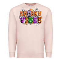 Pale Pink Spooky vibes Premium Sweatshirt - Artiststas