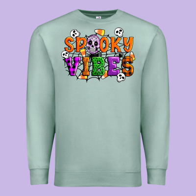 Spooky Vibes Premium Sweatshirt Designed By Artiststas