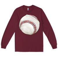Burgundy baseball Long Sleeve Tee - texasbilliewilder