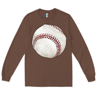 Chestnut baseball Long Sleeve Tee - texasbilliewilder