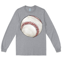 Heather Grey baseball Long Sleeve Tee - texasbilliewilder