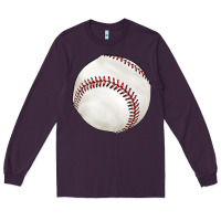 Plum baseball Long Sleeve Tee - texasbilliewilder