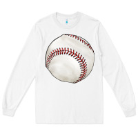 White baseball Long Sleeve Tee - texasbilliewilder