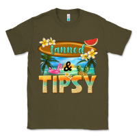 Army Green tanned and tipsy Classic Tee - texasbilliewilder