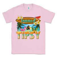 Bubblegum Pink tanned and tipsy Classic Tee - texasbilliewilder
