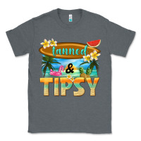 Charcoal Heather tanned and tipsy Classic Tee - texasbilliewilder