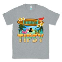Heather Grey tanned and tipsy Classic Tee - texasbilliewilder