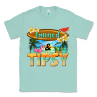 Seafoam tanned and tipsy Classic Tee - texasbilliewilder
