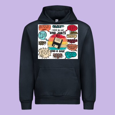 ı Keep All My Dad Jokes In A Dad A Base Urban Hoodie Designed By Maliassmallbusiness