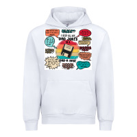 White ı keep all my dad jokes in a dad a base Urban Hoodie - MaliasSmallBusiness