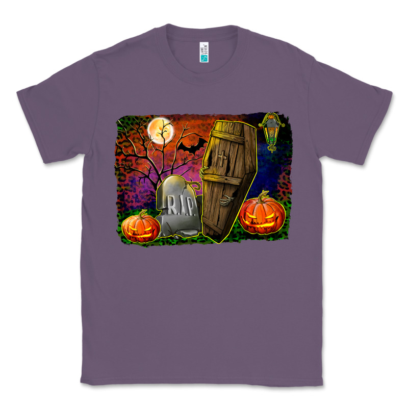 Headstone And Coffin Background Classic Tee by BundleAndBundleShop | Teevron