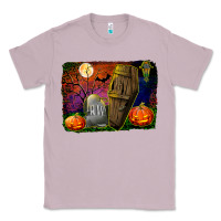Lilac headstone and coffin background Classic Tee - BundleAndBundleShop