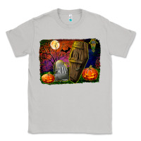 Moon Dust headstone and coffin background Classic Tee - BundleAndBundleShop