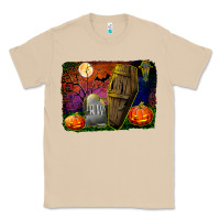 Mushroom headstone and coffin background Classic Tee - BundleAndBundleShop