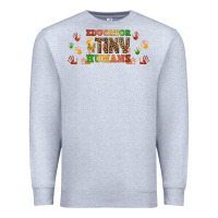 Heather Grey educator of tiny humans libbey glass Premium Sweatshirt - BundleAndBundleShop