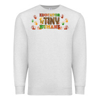 Oatmeal Heather educator of tiny humans libbey glass Premium Sweatshirt - BundleAndBundleShop