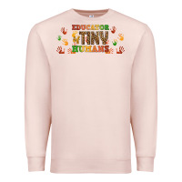 Pale Pink educator of tiny humans libbey glass Premium Sweatshirt - BundleAndBundleShop