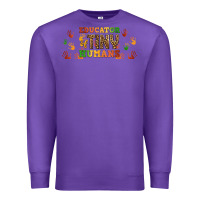 Purple educator of tiny humans libbey glass Premium Sweatshirt - BundleAndBundleShop