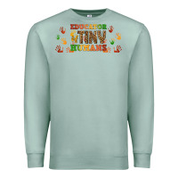 Seafoam educator of tiny humans libbey glass Premium Sweatshirt - BundleAndBundleShop