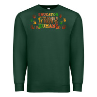 Sports Green educator of tiny humans libbey glass Premium Sweatshirt - BundleAndBundleShop