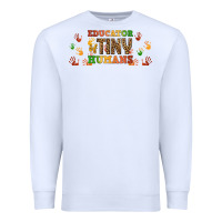 White educator of tiny humans libbey glass Premium Sweatshirt - BundleAndBundleShop