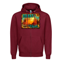 Burgundy desert vibes background Zipper Hoodie - RanaPortraitStore