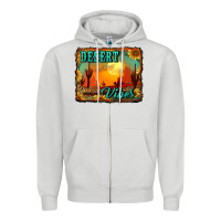 Dove Grey desert vibes background Zipper Hoodie - RanaPortraitStore