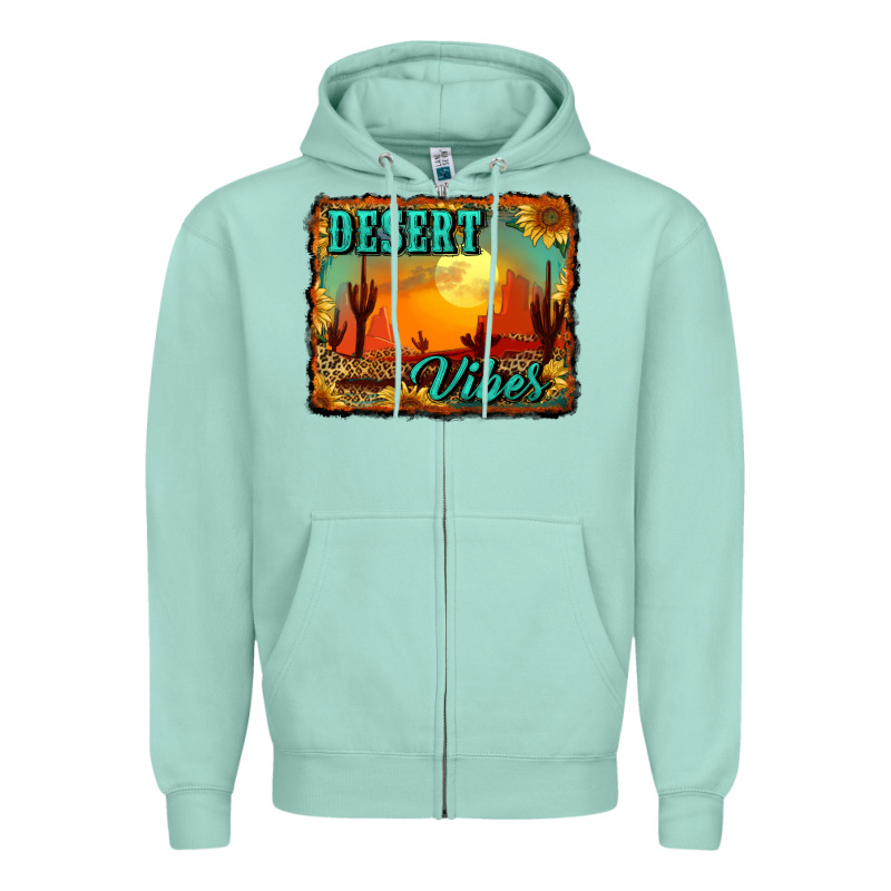 Desert Vibes Background Zipper Hoodie by RanaPortraitStore | Teevron