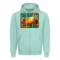 Seafoam desert vibes background Zipper Hoodie - RanaPortraitStore