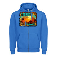 True Royal desert vibes background Zipper Hoodie - RanaPortraitStore