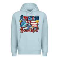 Blue Mist america the beautiful Premium Hoodie - MaliasSmallBusiness