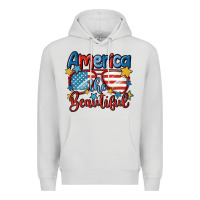 Dove Grey america the beautiful Premium Hoodie - MaliasSmallBusiness