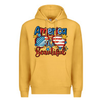 Mustard america the beautiful Premium Hoodie - MaliasSmallBusiness