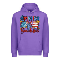 Purple america the beautiful Premium Hoodie - MaliasSmallBusiness