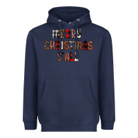 Navy merry christmas y all Heavyweight Hoodie - JahusDesignShop