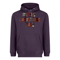 Plum merry christmas y all Heavyweight Hoodie - JahusDesignShop