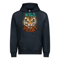 Navy wild heart tiger college western Urban Hoodie - NancyCooperArtShop