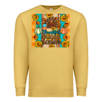 Antique Gold Thankful grateful blessed Premium Sweatshirt - Artiststas