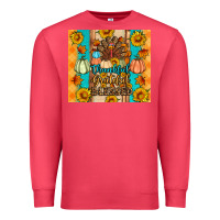 Thankful Grateful Blessed Premium Sweatshirt | Teevron