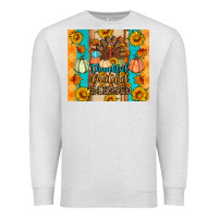Oatmeal Heather Thankful grateful blessed Premium Sweatshirt - Artiststas